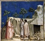 GIOTTO di Bondone Joachim among the Shepherds painting